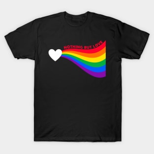 Rainbow Pride Cute Love Heart T-Shirt